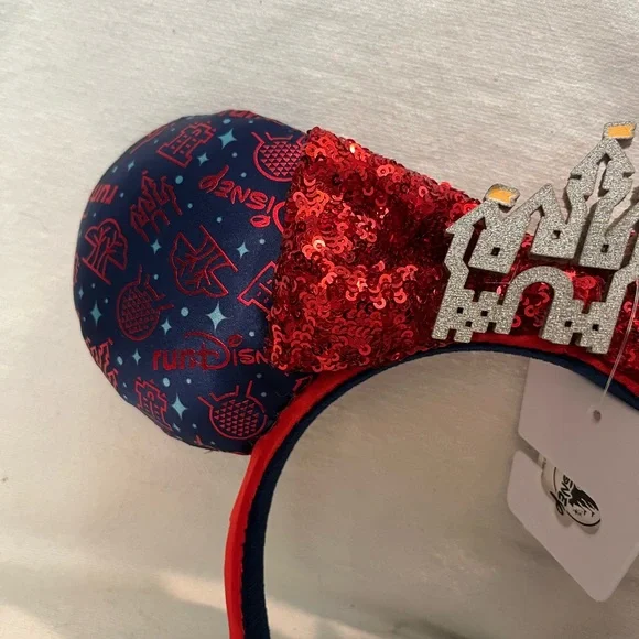 RunDisney Minnie Mouse ears had band! Every mile is magic, Walt Disney world nwt - Picture 2 of 5